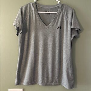 Under Armour Women's Heather Gray V-Neck Tee